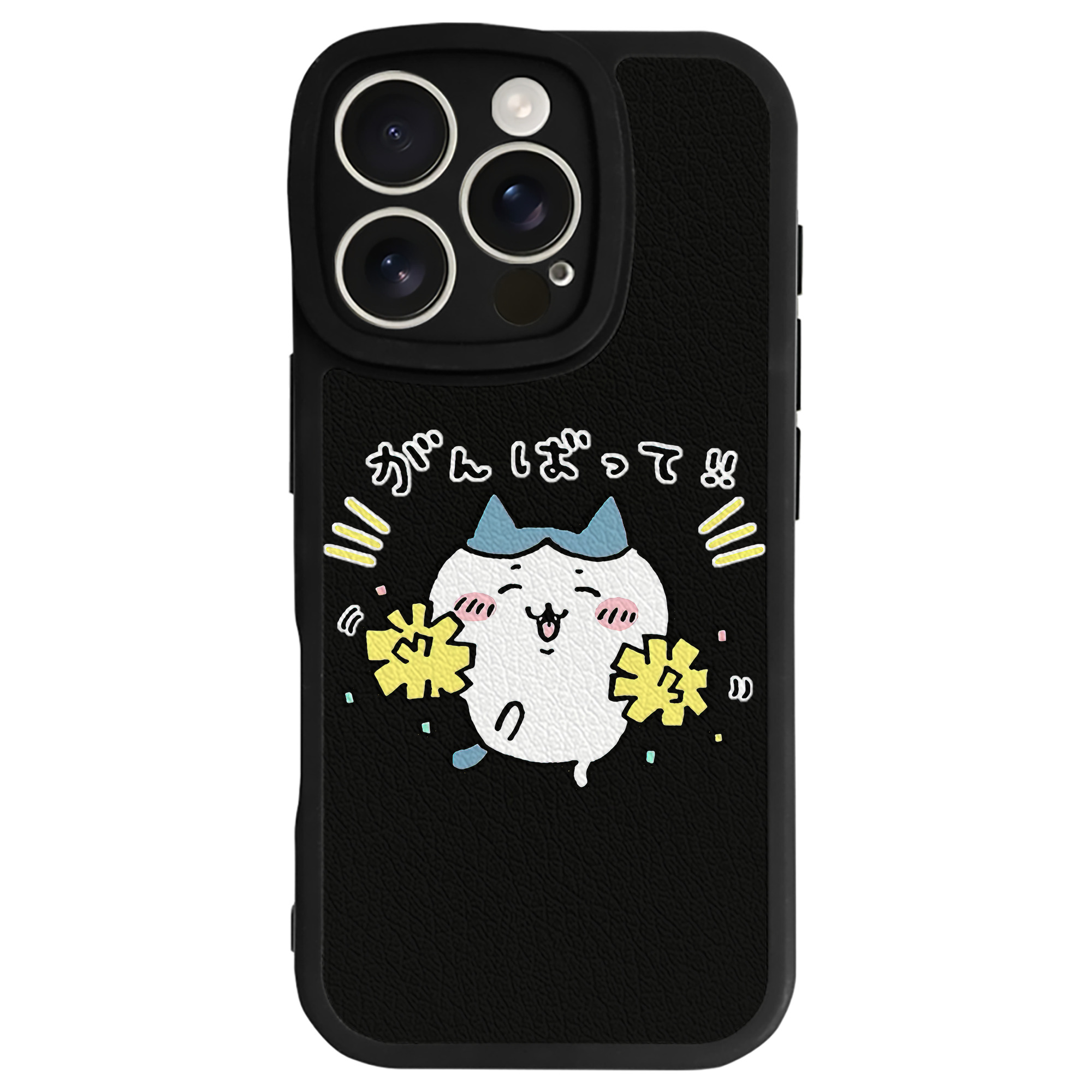 （画像用） ちいかわ ハチワレ Chii-kawa hachiware 【iPhone 16シリーズ対応】シリコンスマホケース（レザー調） 材質：シリコン